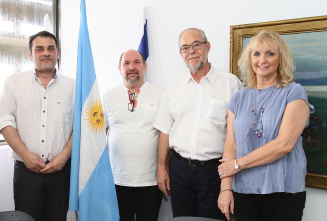 Delegation from Argentina with Rector Gustavo Mesch