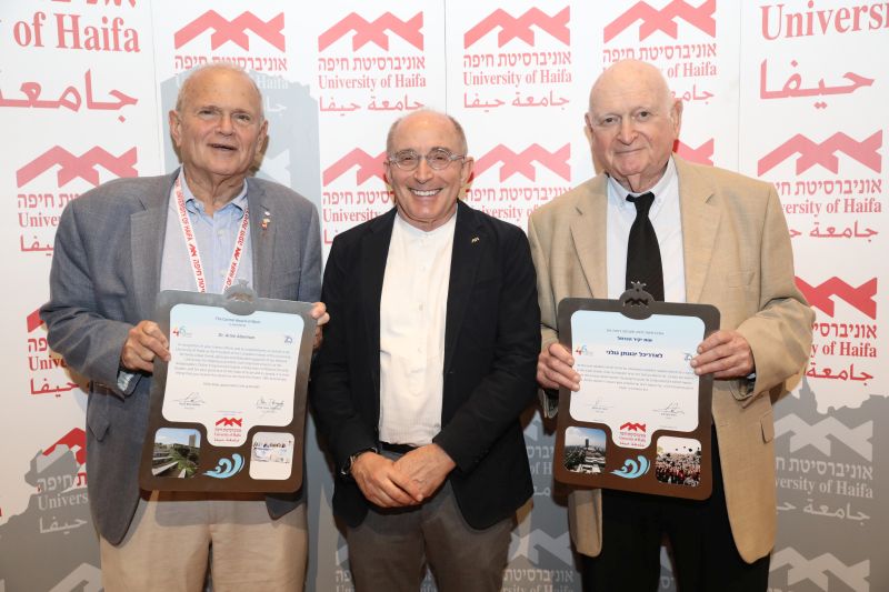 Carmel Award of Merit recipients with President Robin