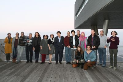 Robert Lantos with MA film students