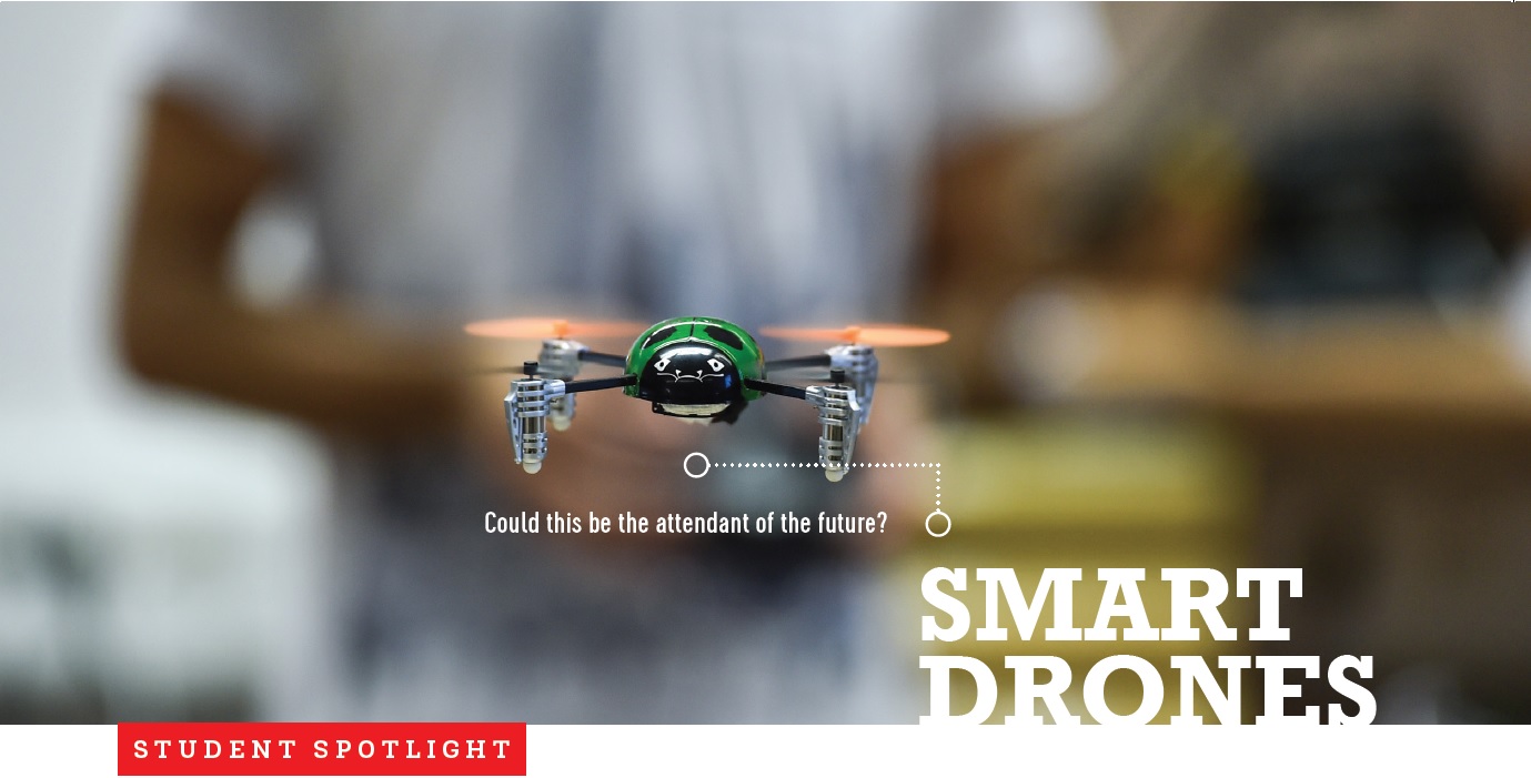 Smart Drones - Could this be the attendant of the future?